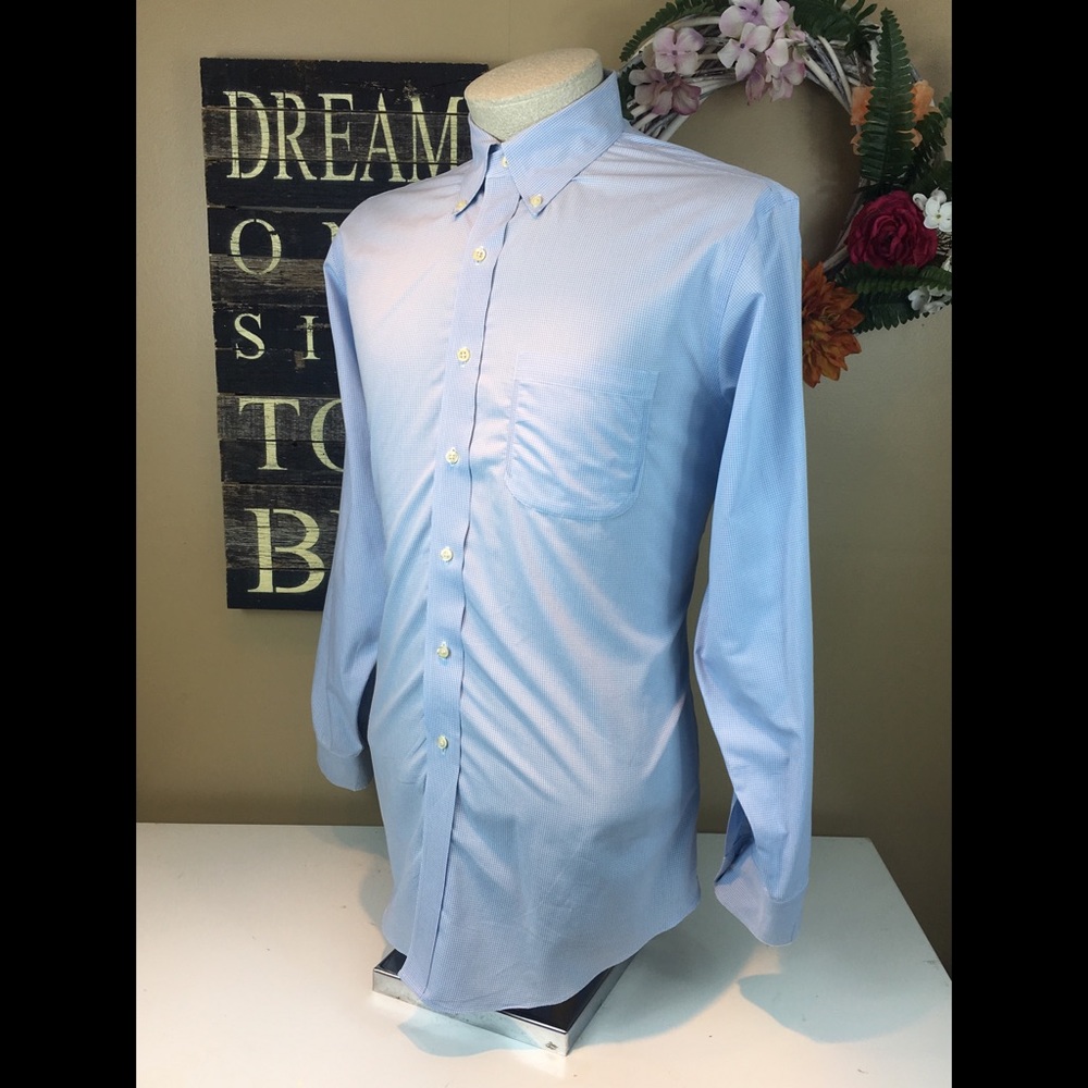 🔥💥Brooks Brothers Slim Fit Non-Iron 16.5-34